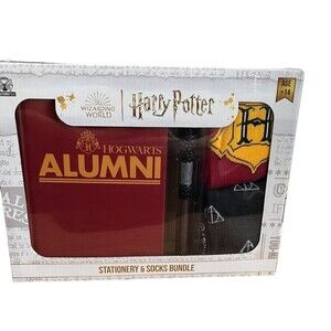 Harry Potter Stationary and Socks Bundle Journal Pen 2 Pair Socks New